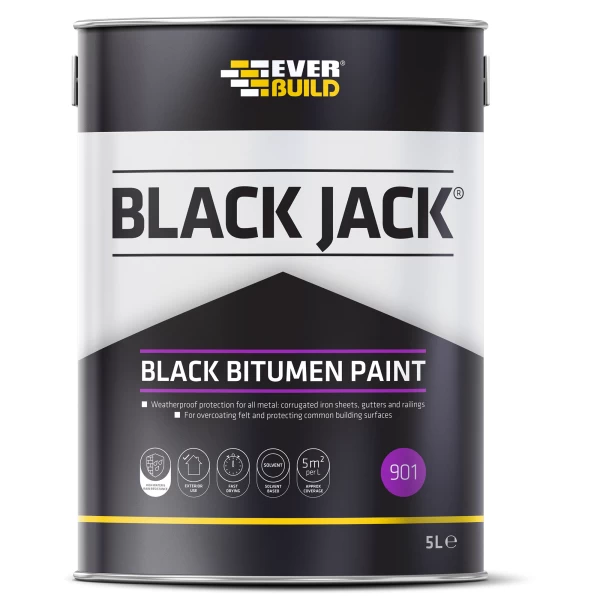 5 Litre Black Bitumen Paint